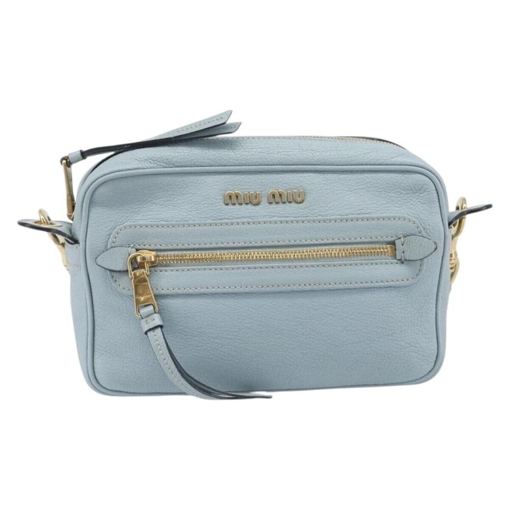 Miu Miu Madras Zip Pocket Leather